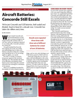 09/11 Concorde Battery Excels in Aviation Consumer Comparison Study